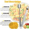 Stainless Steel Corn Stripper - Easy Handheld Corn Kernel Remover