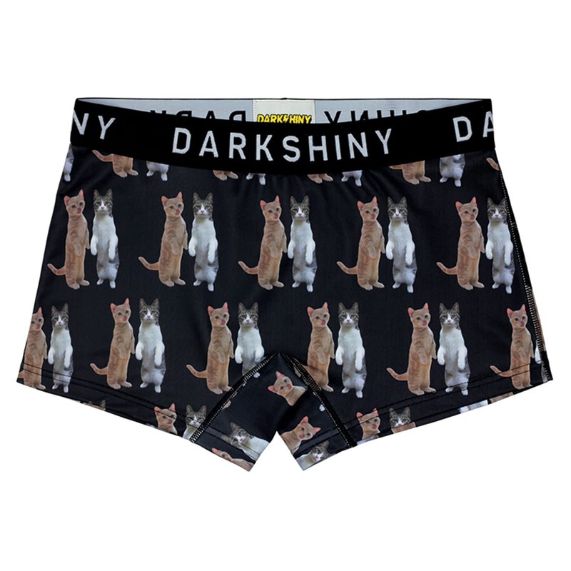 DARK SHINY Boxer Shorts, Creators' Collaboration, Flying Cat, Unisex, Nyanstai