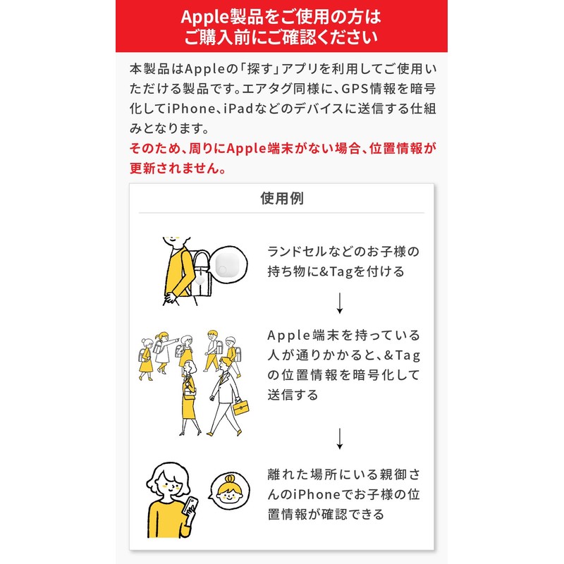 Air Tag Compatible, Anti-lost Tag, Smart Tag, 2024 Latest MFI