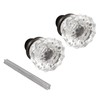 Prime-Line E 28317 Mortise Style Fluted Glass Door Knobs -