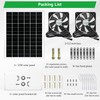 blessny 5.5 Inch Solar Powered Fan Kit, 25W Solar Panel