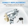 WMPHE Ignition Switch Steering Lock Cylinder with 2 Keys Bracket