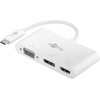 goobay 52412 Multiport Adapter USB-C to VGA + DP +