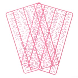 3/4 Inch Letters for Felt Letter Boards, 300 Pieces Including Characters, Numbers & Symbols for Changeable Plastic Message Boards (Pink)