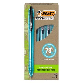 BIC ReVolution Ocean - Bolígrafo retráctil, color negro