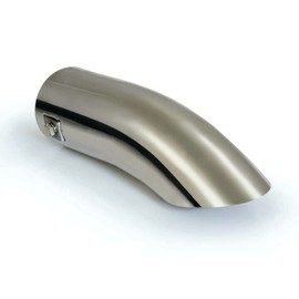 AutoScheich® Stainless Steel Universal Exhaust Trim Tailpipe Exhaust Trim Sports Exhaust Slant Curved US