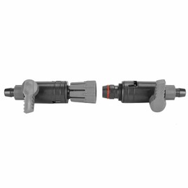 Water Control Valve Aquarium Hose Quick Release Double Tap Aquarium Filter for Freshwater Saltwater (K-12/16mm)