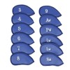 12 PCS Waterproof PU Leather Head Cover Golf Iron Club