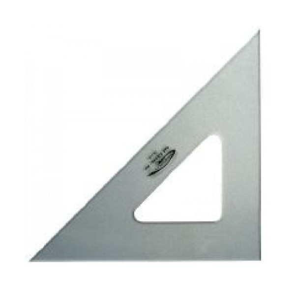 Graphoplex Square 45° 3 Straight Edges 50 cm Transparent