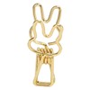 100pcs Binder Clips Cute Cartoon Rabbit Shape Metal Hollowed Long