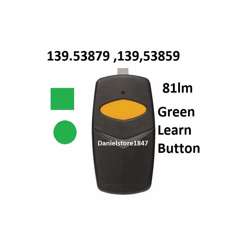Sears Craftsman Garage Door Opener Visor Remote Control 139.53779 K1026