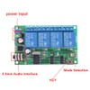 4 Channel Decoder Relay AD22B04 12V DTMF Relay Module (10A/250VAC,