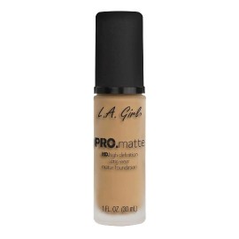Base de Maquillaje Líquida L.A. Girl Pro Matte Foundation Soft Beige 30ml – Acabado Mate Profesional de Larga Duración