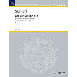 Messe solennelle: mixed choir (SATB) and organ. Partition.