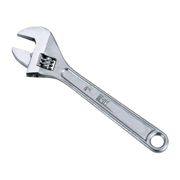 Edward Tools Adjustable Wrench - Heavy Duty Drop Forged Steel - Precision Milled Jaws for Maximum Gripping Power - Rust Resistant Finish - Tempered and Heat Treated Steel - Secure Adjustable Jaw (8")