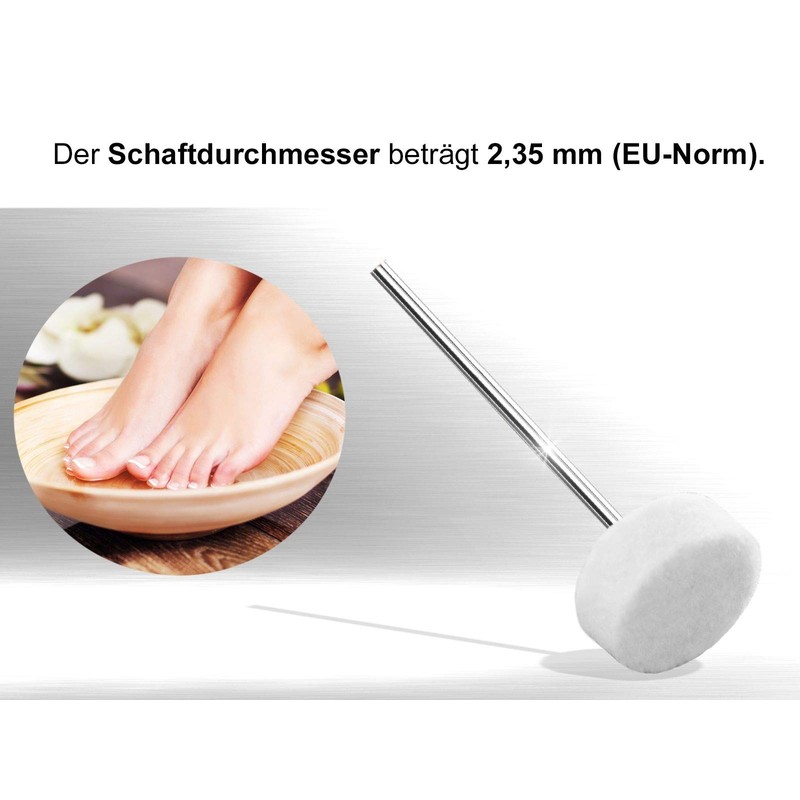 Nail Polisher for Pre and Polished Finish. Cutter for Fusspflegeräte