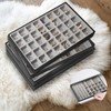 JACKCUBE DESIGN Stackable Synthetic Leather Jewelry Trays Organizer Jewelry Storage