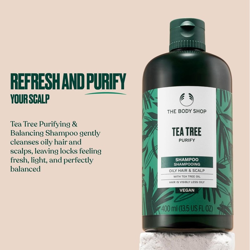 The Body Shop Tea Tree Purify Shampoo (1x 250ml), Clarifying