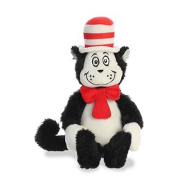 Aurora® Whimsical Dr. Seuss™ Shoulderkin™ Cat in The Hat Stuffed Animal - Magical Storytelling - Literary Inspiration - Multicolor 8 Inches