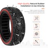 LUCK4U 8.5 * 2.5 Solid Scooter Tire Front and Rear