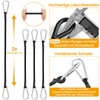 JiangLin Set of 4 Tensioning Straps with Hooks, 60 cm