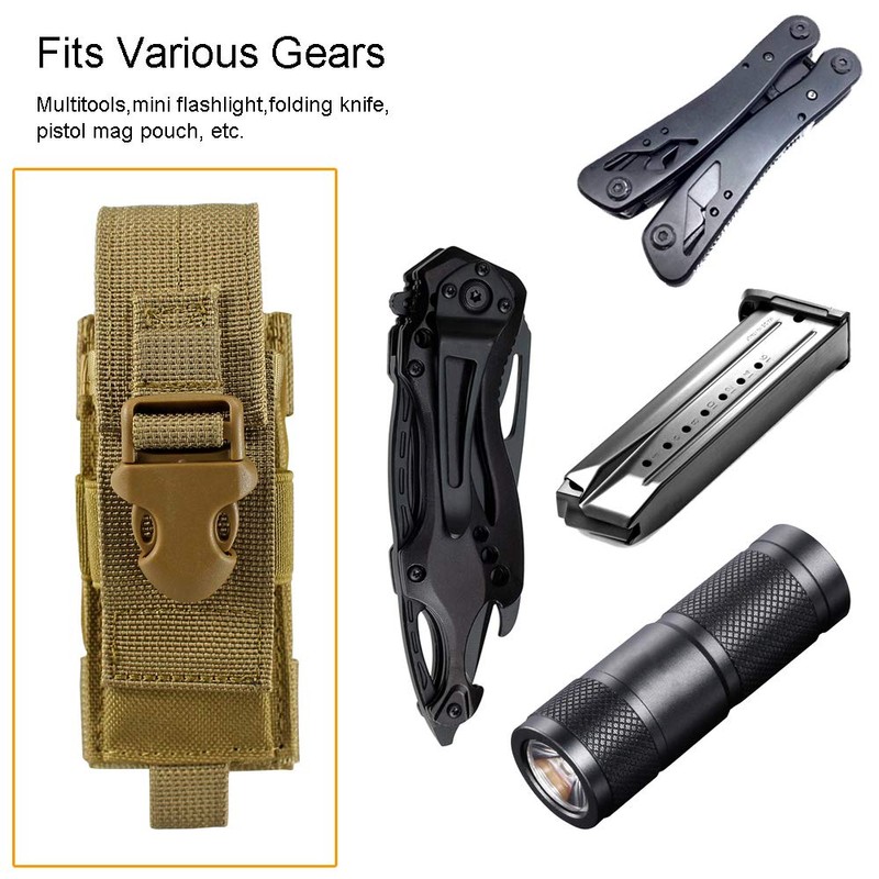 Depring Tactical Single Sheath Holster Utility Tool Holder Case Horizontal