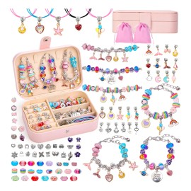 154pzs Kit Pulseras Bisuteria Cuentas Para Pulseras Regalo Navidad Para Nias Color Con Caja 2 Bolsa - Producto Original de Alta Calidad, Entrega Rápid