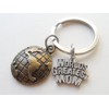 World's Greatest Mom Bronze World Globe Keychain