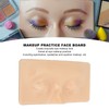 Makeup Practice Face Board 3D Silicone Makeup Eyes Closed Mannequin