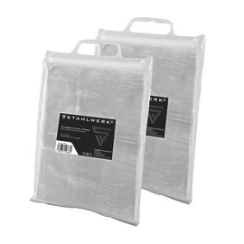 STAHLWERK Dust Protection Door Set of 2 U-Shape Dust Door / Dirt Lock / Dust Curtain with Integrated Zip