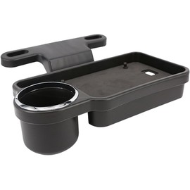 Soporte para Auto Asiento Trasero Mesa Porta Vasos y Comida Organizador Multifuncional para Botellas y Accesorios Negro