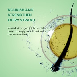 Puradoro Conditioner for All Hair Types & Healthy Roots – Hydrates & Strengthens with Argan, Jojoba & Keratin, Infused with Shea Butter & Aloe Vera