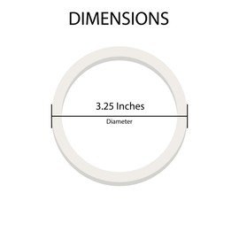 Fino Replacement Gasket for 9-Cup Stovetop Espresso Coffee Maker, Silicone, 2 Sets of 4