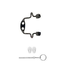 1PC Eyeglass Nose Pads Arm Replacement U-Shape Saddle Bridge Metal Glasses Conjoined Bracket Sunglasses and Screwdriver