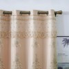 Amidoudou 1 par de cortinas europeas de doble capa con