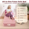 HILERO Folding Convertible Sofa Bed, Sleeper Chair for Guest, Single,
