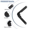 sourcing map 4Pcs 180 Degree Rotatable Lid Support Hinges, 8.86x0.79inch