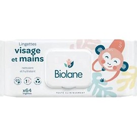 Biolane Facial Cleansing Wipes - Pack of 64 Wipes