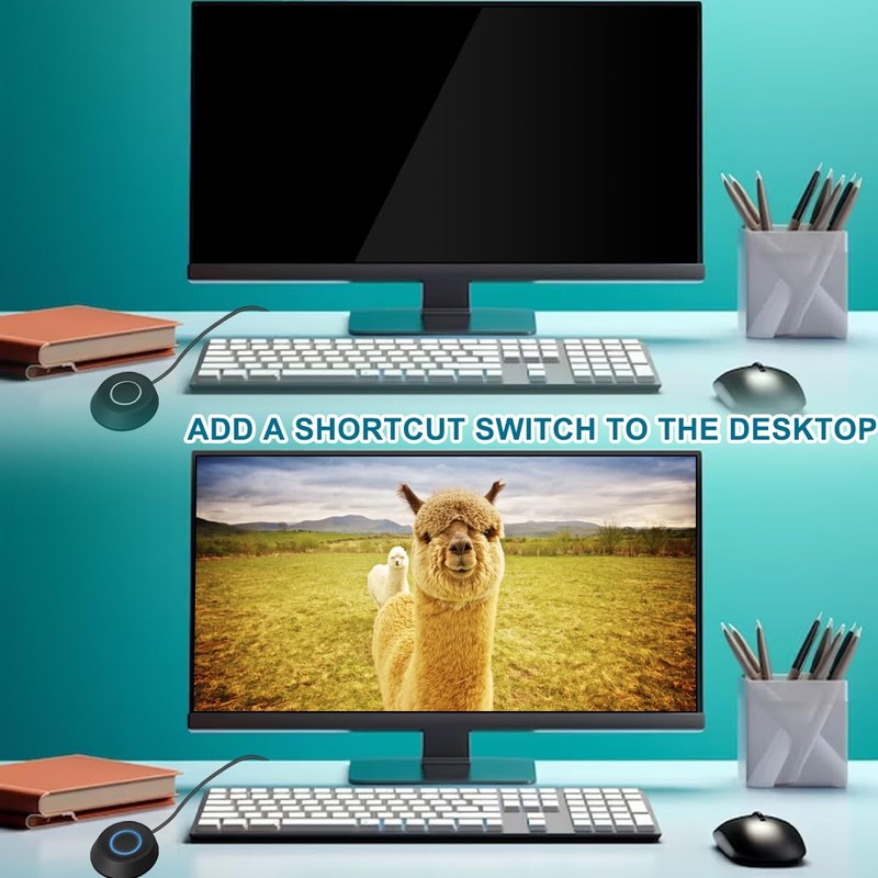 DAOKAI PC Power Button External HDD Push Computer Host Round