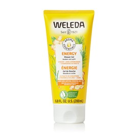 Weleda Aroma Essentials Energy Shower Gel, 6.8 Fluid Ounce, Gentle Plant Rich Cleanser with Ginger, Java Lemongrass and Cedarwood