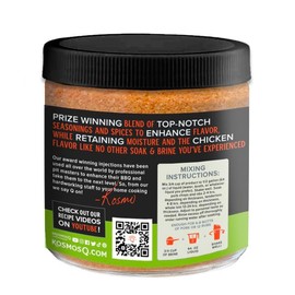 Kosmos Q Pork Brine Soak - Highly Rated Ham Brine Mix for Pork Chops, Roast or Shoulder - Juicy, Flavorful Pork Seasoning with Brown Sugar, Spices & Worcestershire (16 oz)