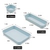 Backerysupply Set Of 12 Beige Color Plastic Desk Drawer Organizers