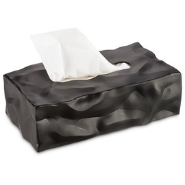 Essey 14414 Wipy II Tissue Box Cover, Black