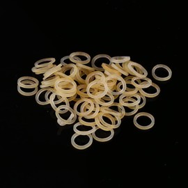 MIBICIRI 10Pack(1000pcs) Orthodontic Elastics Bands,Dental Orthodontic Elastic Rubber Bands Braces Teeth Gap Supply (Fox 1/4" 3.5oz)