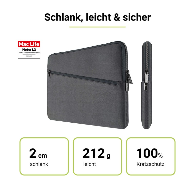 Artwizz Neoprene Sleeve PRO Compatible with MacBook Pro 14 (M3/M2/M1)