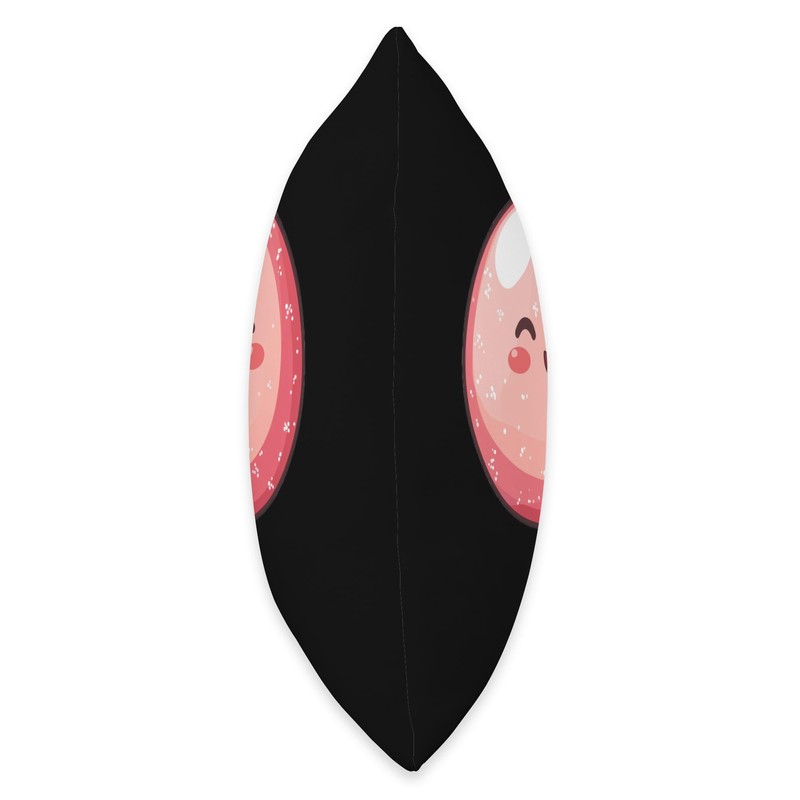 Sakura Mochi Smiling Kawaii Throw Pillow