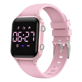 Kids Digital Watches for Boys Girls Sports Watch with Fitness Tracker Pedometer Alarm Clocks Stopwatch No App Needed Waterproof Kids Watch Gift for Teens Student Girls Boys Ages 5-14