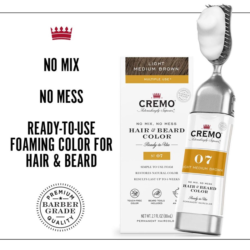 Cremo No Mix & No Mess Hair and Beard Color,