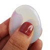Bacatgem Synthetic Opalite Water Drop Chakra Thumb Worry Stone,Stress Relax