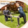 6 Pcs Fabric Resistance Bands for Working Out,Exercise Bands, Brown